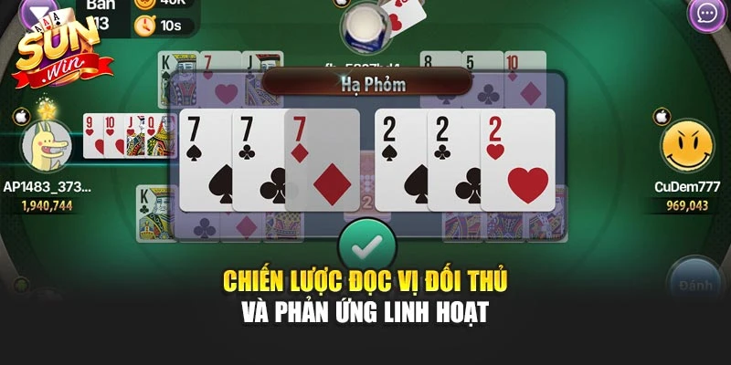 Chiến lược đọc vị đối thủ và phản ứng linh hoạt
